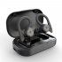 Noise Reduction Bluetooth compatible Headset Comfortable Ergonomic Design Wireless In ear Ear Hooks High power Sports Headphones black