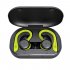 Noise Reduction Bluetooth compatible Headset Comfortable Ergonomic Design Wireless In ear Ear Hooks High power Sports Headphones fluorescent green