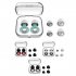 Noise Reduction Earplugs Water proof Reusable Soft Silicone Ear Plugs With Storage Box For Showering Swimming Surfing Sleeping Learning Green and white