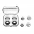 Noise Reduction Earplugs Water proof Reusable Soft Silicone Ear Plugs With Storage Box For Showering Swimming Surfing Sleeping Learning Green and white