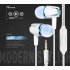 Noise Reduction Wired Earphone Portbale Universal In Ear Headset blue