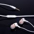 Noise Reduction Wired Earphone Portbale Universal In Ear Headset blue
