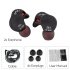 Noise isolating sport earphones delivering top grade audio quality  Removable audio cord and built in mic 