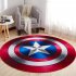 Non Slip Cartoon Printing Round Crawling Carpet for Computer Chair Kids Room Round 11 80cm