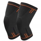 Non Slip Silicone Sports Knee Pads Support for Running Cycling Basketball Orange M