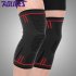 Non Slip Silicone Sports Knee Pads Support for Running Cycling Basketball Orange M