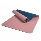 Non-Slip Yoga Mat With Alignment Marks Width 80cm TPE Exercise Fitness Mat For Home Workout Outdoors Travel
