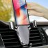 Non charged Car Air Outlet Phone Holder Universal Suction Cup Type Gravity Sensor GPS Bracket Interior Parts Black