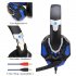 Non lighting Gaming Headset Internet Cafe Headphone for PS4 Gaming Computer Switch Black blue PS4