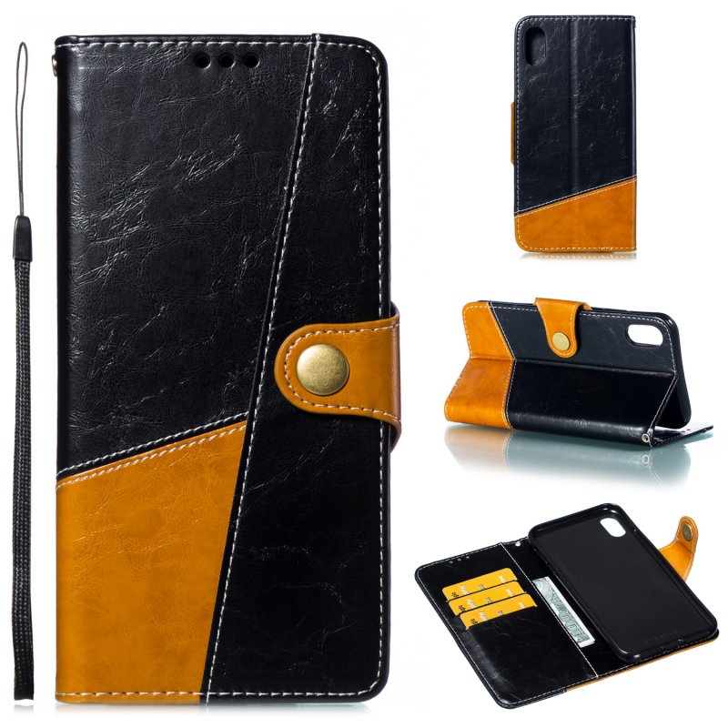 Stitching leather protective case for iphone 