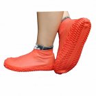 Non-slip Silicone Overshoes Reusable Waterproof Rainproof Shoes Covers Red M
