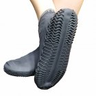 Non slip Silicone Overshoes Reusable Waterproof Rainproof Shoes Covers Black S