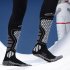 Non slip Warm Socks DWZ04 Breathable Wicking ATV Off road MTB Motocross Socks For Outdoor Skiing Running Sports Stockings  Wool Style  White Gray 35 39