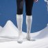 Non slip Warm Socks DWZ04 Breathable Wicking ATV Off road MTB Motocross Socks For Outdoor Skiing Running Sports Stockings  Wool Style  White Gray 35 39
