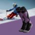 Non slip Warm Socks DWZ04 Breathable Wicking ATV Off road MTB Motocross Socks For Outdoor Skiing Running Sports Stockings  Wool Style  Black Purple 35 39