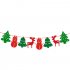 Non woven Xmas Tree Snowman Bell Elk Shape Banners Hanging Flags for Home Shop Market Room Decor 2 5m
