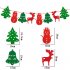 Non woven Xmas Tree Snowman Bell Elk Shape Banners Hanging Flags for Home Shop Market Room Decor 2 5m