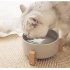 Nonslip Wooden Neck Guard Stand   Ceramic Bowl for Pet Cats Dogs Feeding yellow 16 9 7cm