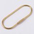 Nordic Style Brass Gold Key Hang Buckle Retro Pure Copper Car Key Ring Keychain Large  semicircular