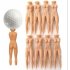 Novelty Joke Nude Lady Golf Tee Plastic Practice Training Golfer Tees   8Pcs Bag 7 6cm