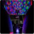 Novelty USB Charging RGB Projector  Lamp Automatically Rotating Led Night Light For Home Children Bedroom Decoration Magic Lights Black crystal