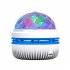 Novelty USB Charging RGB Projector  Lamp Automatically Rotating Led Night Light For Home Children Bedroom Decoration Magic Lights White starry sky