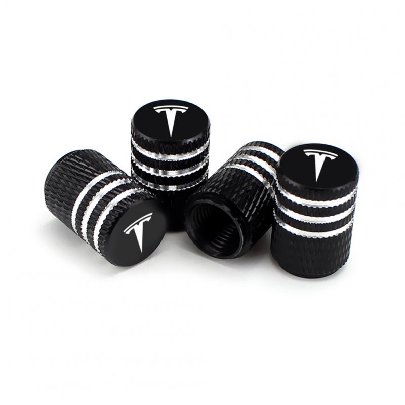 4pcs Aluminum Valve Stem Caps Tire Caps for Tesla model 3 /S/X