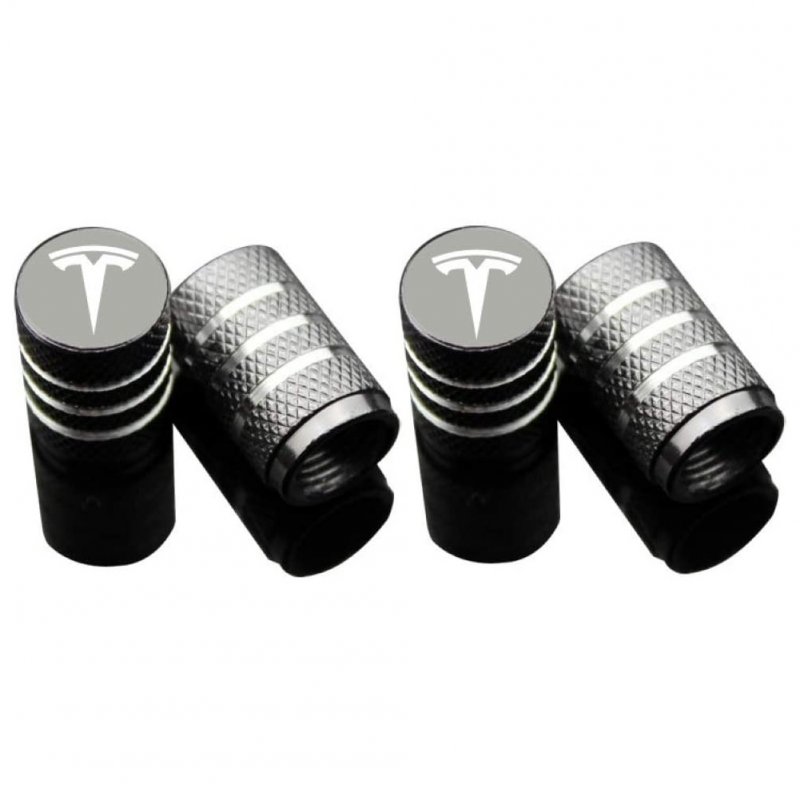 4pcs Aluminum Valve Stem Caps Tire Caps for Tesla model 3 /S/X