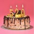 Number Candle Smokeless Gold Color Birthday Cake Topper Decorations Party Cake Supplies Number 0