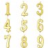 Number Candle Smokeless Gold Color Birthday Cake Topper Decorations Party Cake Supplies Number 1