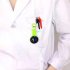Nurse Watch Led Display Luminous Cute Cartoon Doll Clip On Watch For Men Women Student Light Pink C