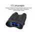 Nv2180 4k Night Vision Binocular Camera Equipment Infrared Digital Camping Telescope 8x Zoom Outdoor Goggles Black