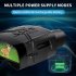 Nv4000 4k HD Night Vision Binocular 3 Inch Large Screen 5X Digital Zoom Infrared Night Vision Goggles Black
