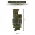 Nv650 Monocular Telescope 1080P HD Infrared Night Vision Device for Camping Star Watching Bird Wildlife Black