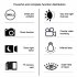 Nv650 Monocular Telescope 1080P HD Infrared Night Vision Device for Camping Star Watching Bird Wildlife Black