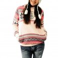 Christmas Women Snowflake Hoodie - Pink M