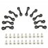 Nylon Bungee Deck Loops Tie Down Pad Eye For Boat Kayak Deck Rigging Kit Replacement Accessories Run Shock Cord 10 sets