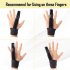 Nylon Hand  Fixing  Strap Finger Extension Splint Protective Sleeve Adjustable Fixing Belt Breathable Bandage Health Care Finger Guard Black  one size 
