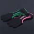 Nylon Three finger Archery  Glove Adjustable Elastic Finger Protector Guard Bow Accessories Black pink L