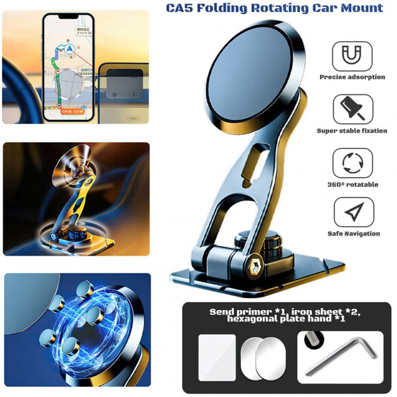 Universal Phone Mount For Car Windshield Dashboard Universal Hands-Free Magnetic Mounts Cell Phone Holder 