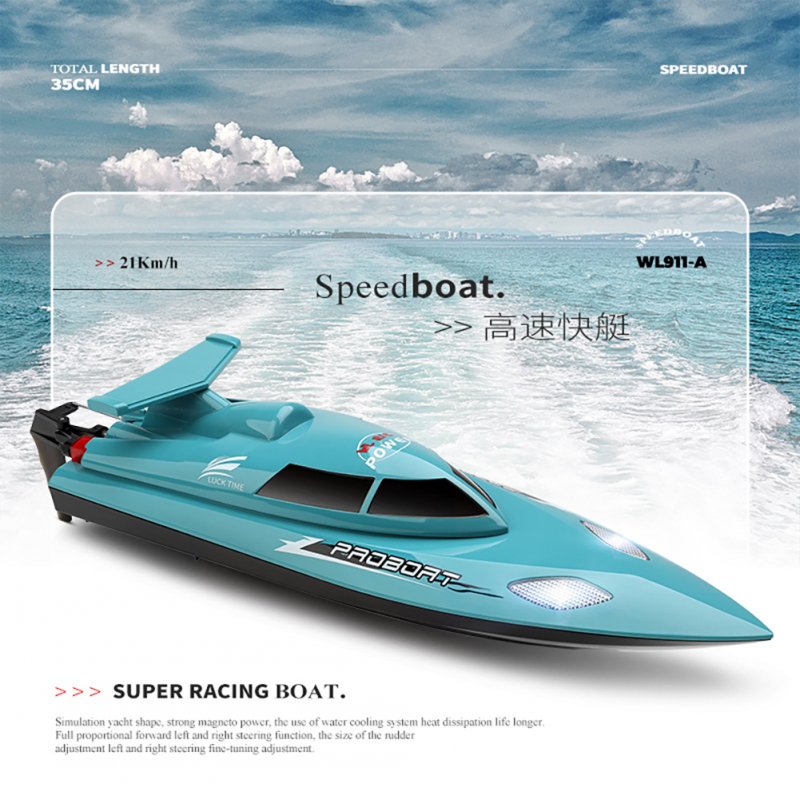 Wltoys Wl911-A 2.4g RC Boat High Speed 370 Motor Remote Control Speedboat Summer Swimming Po
