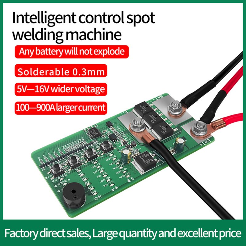 Spot Welder Control Board Kit 100-900a 6 Levels Adjustable Portable Mini Handheld Diy Spot Welding Machine Kit