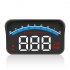 OBD II Car HUD Head Up Display Digital Windshield Projector Speed Meter Speedometer Over Speed High Water Temperature Alarm Universal For Cars  Trucks  Buses as
