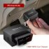 OBD MINI Car Charger LED Display 12 24V USB Charging 2 Ports For Smart Phone black
