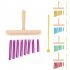 OF Wind Chime Tone Chimes Ailanthustoon Wooden Chimes With 8 Tones Drum Stick For Meditation Yoga Mindfulness Teachers Classrooms Purple