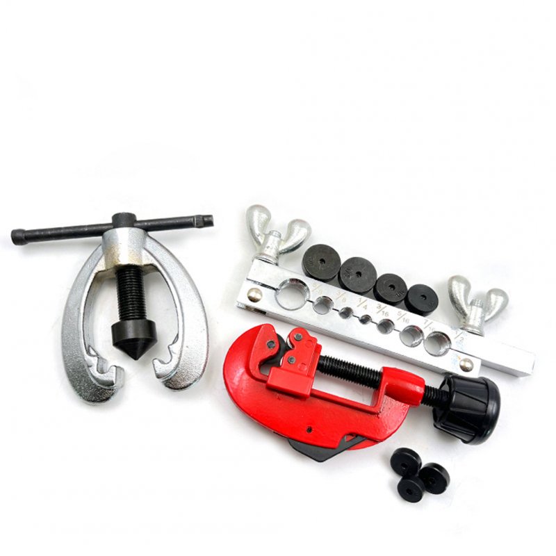 Car Double Flaring Dies Tool Set Copper Pipe Expander Air-conditioning Refrigerator Refrigeration Maintenance Tools 