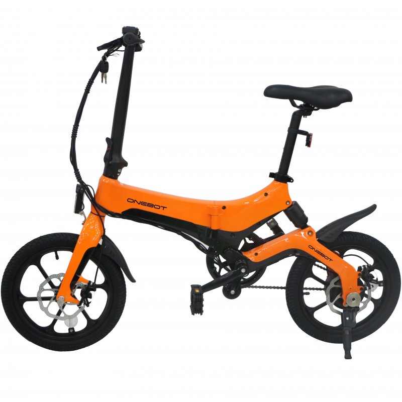 ONEBOT S6 Electric Bike Foldable Bicycle Variable Speed City E-bike 250W Motor 6.4Ah Battery Max 25Km/h Max Load 120kg yellow
