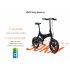 ONEBOT S6 Electric Bike Foldable Bicycle Variable Speed City E bike 250W Motor 6 4Ah Battery Max 25Km h Max Load 120kg white