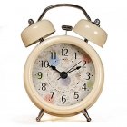 ONOR-Tech 3`` Farm Vintage Metal Twin Bell Alarm Clock With Light for Home decoration