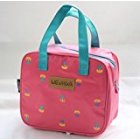 ONOR Tech Lovely Cute Waterproof Lunch Bag Box Shopping Bag Storage Bag Pouch  Pink Floral 